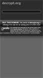 Mobile Screenshot of decrypt.org