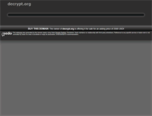Tablet Screenshot of decrypt.org